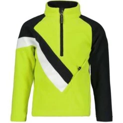 Obermeyer Morgan Fleece Top - Youth -Ski Series fw23 obermeyer youthmorganfleecetop fluorescent 1