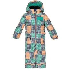 Obermeyer Quinn One-Piece - Youth -Ski Series fw23 obermeyer youthquinnonepiece flyinggeese 1