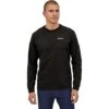 Patagonia L/S P-6 Logo Responsibili-Tee - Men's (38518) -Ski Series fw23 patagonia lsp6logoresponsibilitee black 1