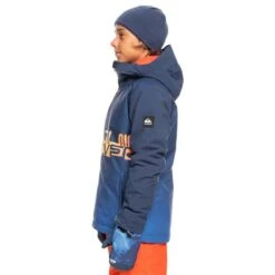 Quiksilver Mission Engineered Jacket - Boy's -Ski Series fw23 quiksilver boysmissionengineeredjacket insigniablue 2