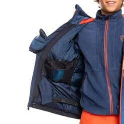 Quiksilver Mission Engineered Jacket - Boy's -Ski Series fw23 quiksilver boysmissionengineeredjacket insigniablue 4