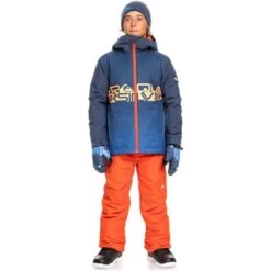 Quiksilver Mission Engineered Jacket - Boy's -Ski Series fw23 quiksilver boysmissionengineeredjacket insigniablue 5