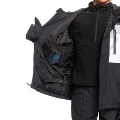 Quiksilver Mission Printed Block Jacket - Boy's -Ski Series fw23 quiksilver boysmissionprintedblockjacket snowwhitecamopower 5