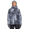 Quiksilver Mission Printed Jacket - Boy's -Ski Series fw23 quiksilver boysmissionprintedjacket trueblackquietstorm 1