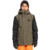 Quiksilver Ridge Jacket - Boy's -Ski Series fw23 quiksilver boysridgejacket grapeleaf 1