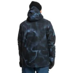Quiksilver Mission Printed Jacket - Men's -Ski Series fw23 quiksilver mensmissionprintedjacket insigniabluefragment 2