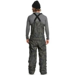 Quiksilver Utility Bib - Men's -Ski Series fw23 quiksilver mensutilitybib trueblackfadeoutcamo 2