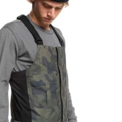 Quiksilver Utility Bib - Men's -Ski Series fw23 quiksilver mensutilitybib trueblackfadeoutcamo 3