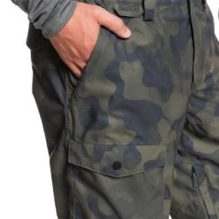 Quiksilver Utility Bib - Men's -Ski Series fw23 quiksilver mensutilitybib trueblackfadeoutcamo 4