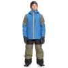 Quiksilver Travis Rice Jacket - Boy's -Ski Series fw23 quiksilver youthtravisricejacket brightcobalt