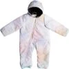 Roxy Rose Jumpsuit - Girl's -Ski Series fw23 roxy babyrosejumpsuit brightwhitesplash