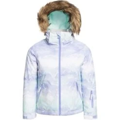 Roxy American Pie SE Girl Jacket - Girl's 10 Roxy American Pie SE Girl Jacket - Girl's -Ski Series fw23 roxy girlsamericanpiesejacket fairaquaseousrg 1