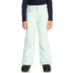Roxy Backyard Girl Pant - Girl's -Ski Series fw23 roxy girlsbackyardpant fairaqua