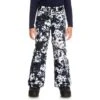 Roxy Backyard Girl Printed Pant - Girl's 2 Roxy Backyard Girl Printed Pant - Girl's -Ski Series fw23 roxy girlsbackyardprintedpant trueblackblackflowers