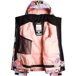 Roxy Jetty Girl Jacket - Girl's 21 Roxy Jetty Girl Jacket - Girl's -Ski Series fw23 roxy girlsjettyjacket trueblacktenderness 2