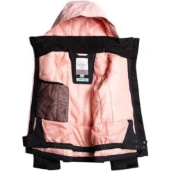 Roxy Whist Girl Jacket - Girl's -Ski Series fw23 roxy girlswhistjacket trueblacktenderness 2