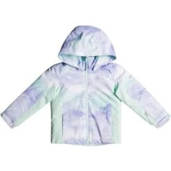 Roxy Snowy Tale Jacket - Girl's -Ski Series fw23 roxy toddlergirlssnowytalejacket fairaquaseousrg 1