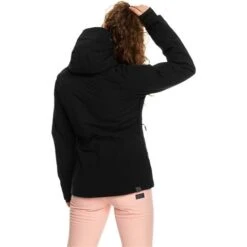 Roxy Dusk Warmlink Jacket - Women's -Ski Series fw23 roxy womensduskwarmlinkjacket trueblack 3