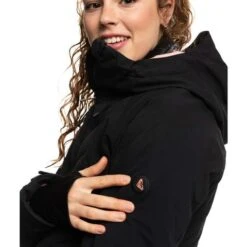 Roxy Dusk Warmlink Jacket - Women's -Ski Series fw23 roxy womensduskwarmlinkjacket trueblack 4