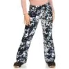 Roxy Nadia Printed Pant - Women's -Ski Series fw23 roxy womensnadiaprintedpant trueblackblackflowrs 1