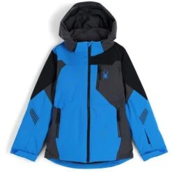Spyder Leader Jacket - Boy's -Ski Series fw23 spyder boysleaderjacket collegiate
