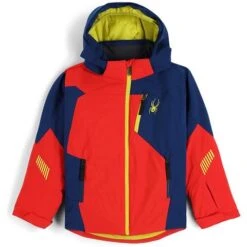 Spyder Leader Jacket - Boy's -Ski Series fw23 spyder boysleaderjacket volcanoabyss
