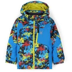 Spyder Mini Leader Jacket - Boy's 15 Spyder Mini Leader Jacket - Boy's -Ski Series fw23 spyder boysminileaderjacket digibug