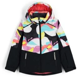 Spyder Conquer Jacket - Girl's 13 Spyder Conquer Jacket - Girl's -Ski Series fw23 spyder girlsconquerjacket landscapemulti