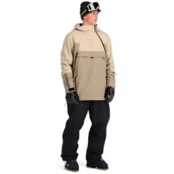 Spyder All Out Anorak - Men's -Ski Series fw23 spyder mensalloutanorak timberwolf 3
