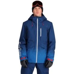 Spyder Anthem GTX Insulated Jacket - Men's -Ski Series fw23 spyder mensanthemgtxinsulatedjacket fadedgeocollegiate 1
