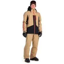 Spyder Anthem GTX Insulated Jacket - Men's -Ski Series fw23 spyder mensanthemgtxinsulatedjacket tanninblack 3