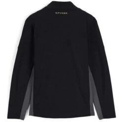 Spyder Bandit Full Zip Fleece Jacket - Men's -Ski Series fw23 spyder mensbanditfullzipfleecejacket blackcitron 2