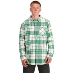 Spyder Creston Flannel - Men's 9 Spyder Creston Flannel - Men's -Ski Series fw23 spyder menscrestonflannel verdantgreen 1
