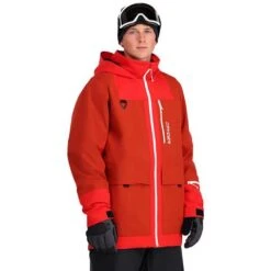 Spyder Field GTX Jacket - Men's -Ski Series fw23 spyder mensfieldgtxjacket rooibostea 1