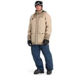 Spyder Field GTX Jacket - Men's -Ski Series fw23 spyder mensfieldgtxjacket safari 3