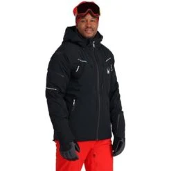 Spyder Pinnacle GTX Jacket - Men's -Ski Series fw23 spyder menspinnaclegtxjacket black 1