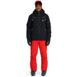 Spyder Pinnacle GTX Jacket - Men's -Ski Series fw23 spyder menspinnaclegtxjacket black 3
