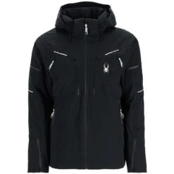 Spyder Pinnacle GTX Jacket - Men's -Ski Series fw23 spyder menspinnaclegtxjacket black 4