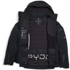 Spyder Pinnacle GTX Jacket - Men's -Ski Series fw23 spyder menspinnaclegtxjacket black 5