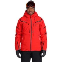 Spyder Pinnacle GTX Jacket - Men's -Ski Series fw23 spyder menspinnaclegtxjacket volcano 1