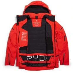 Spyder Pinnacle GTX Jacket - Men's -Ski Series fw23 spyder menspinnaclegtxjacket volcano 10