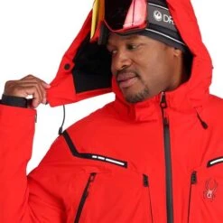Spyder Pinnacle GTX Jacket - Men's -Ski Series fw23 spyder menspinnaclegtxjacket volcano 6
