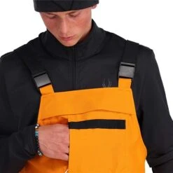 Spyder Sanction Bib - Men's -Ski Series fw23 spyder menssanctionbib desertsun 5
