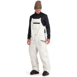 Spyder Sanction Bib - Men's -Ski Series fw23 spyder menssanctionbib vanillaice 1