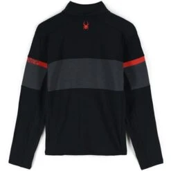 Spyder Speed Full Zip Fleece Jacket - Men's -Ski Series fw23 spyder mensspeedfullzipfleecejacket blackvolcano 2