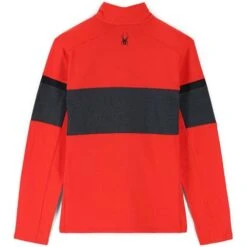 Spyder Speed Half Zip Fleece Jacket - Men's 23 Spyder Speed Half Zip Fleece Jacket - Men's -Ski Series fw23 spyder mensspeedhalfzipfleecejacket volcanoebony 2