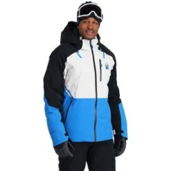 Spyder Vanqysh GTX Jacket - Men's -Ski Series fw23 spyder mensvanqyshgtxjacket glaciercollegiate 1