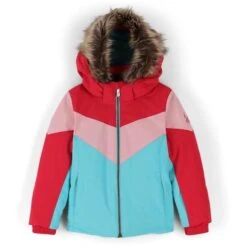 Spyder Lola Jacket - Toddler Girl's -Ski Series fw23 spyder toddlergirlslolajacket bahamablue