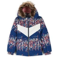 Spyder Lola Jacket - Toddler Girl's -Ski Series fw23 spyder toddlergirlslolajacket nitesglow