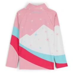 Spyder Reflect Zip T-Neck - Toddler Girl's -Ski Series fw23 spyder toddlergirlsreflectziptneck petal 2